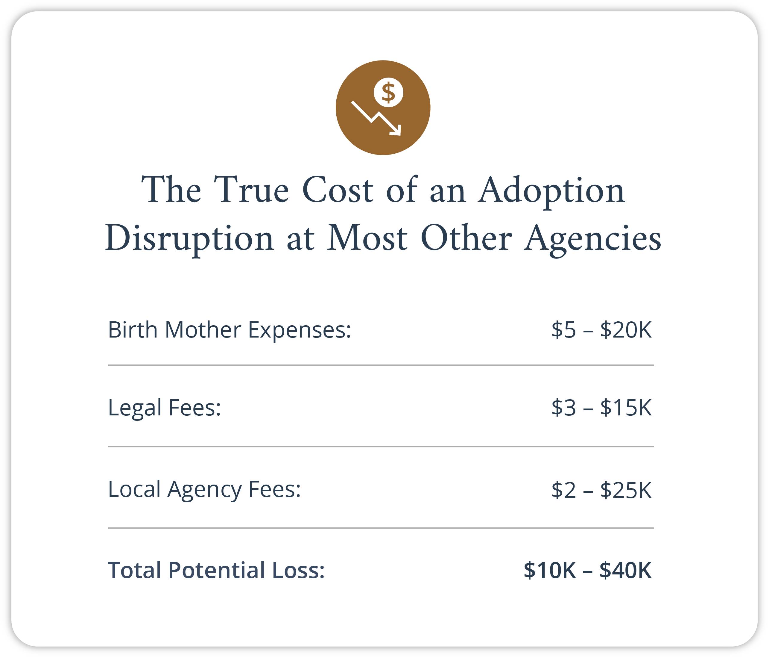 The True Cost of an Adoption Disruption at most other agencies