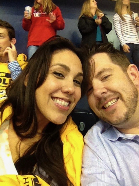 At a Hockey Game