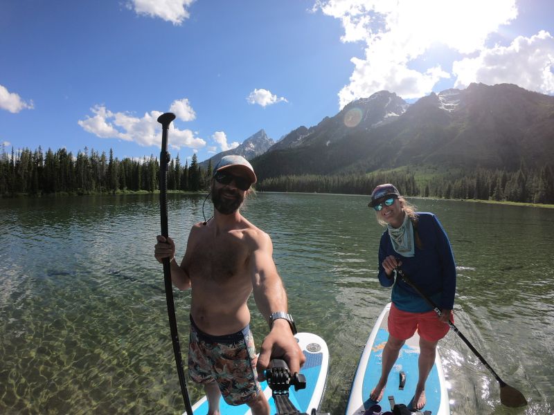 Paddleboarding in Grand Teton National Park