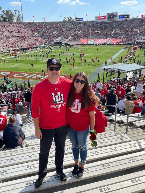 Cade & Aly at the Rose Bowl