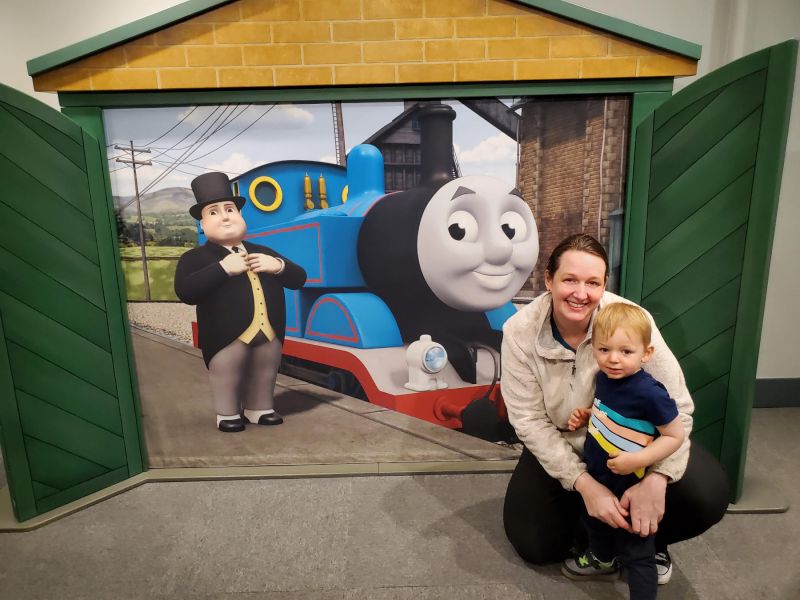 Enjoying Thomas at the Children's Museum