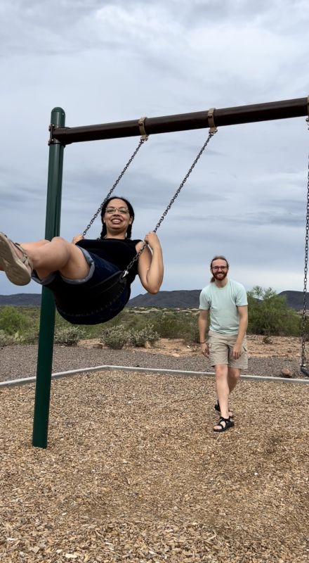 Playing at the Park Near Our Home