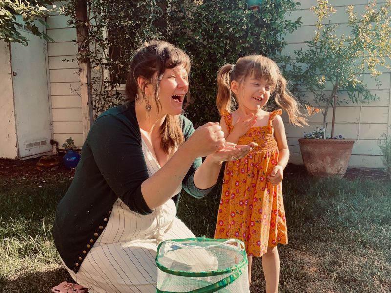 Releasing Butterflies We Raised