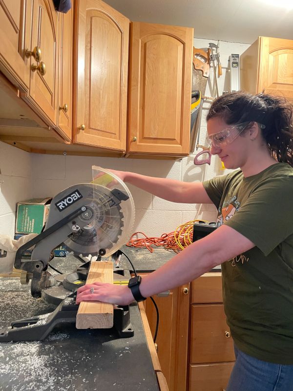 Jill Building a New Shelf