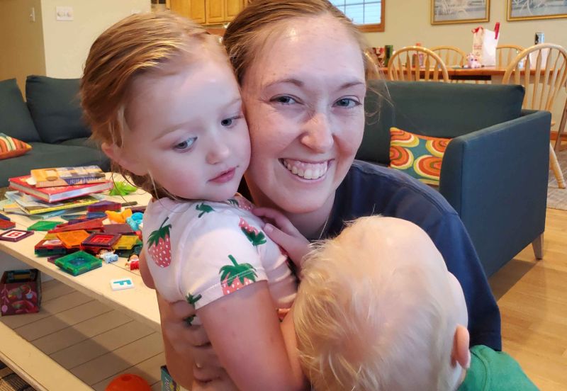 Bri with Her Niece and Nephew