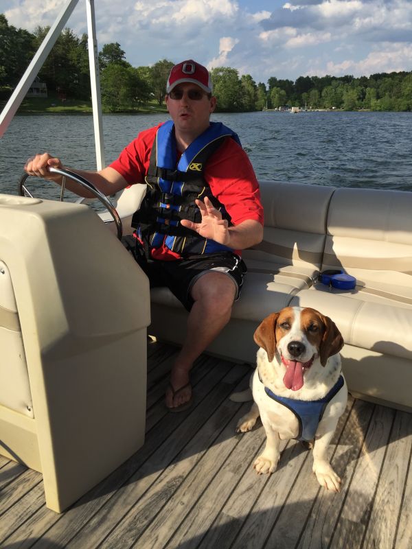 Exploring the Lake on the Pontoon