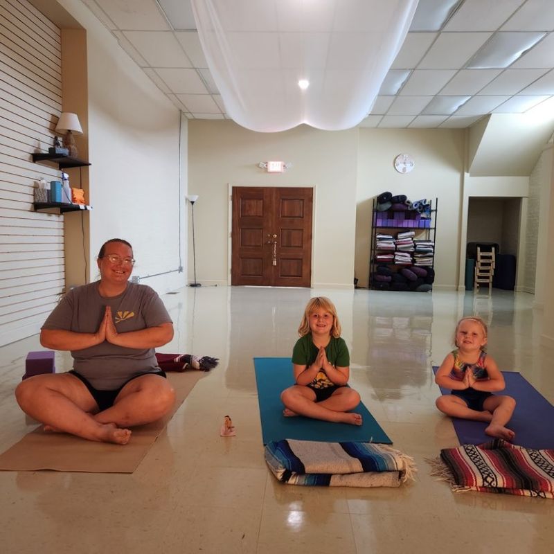 The Girls Trying out Yoga