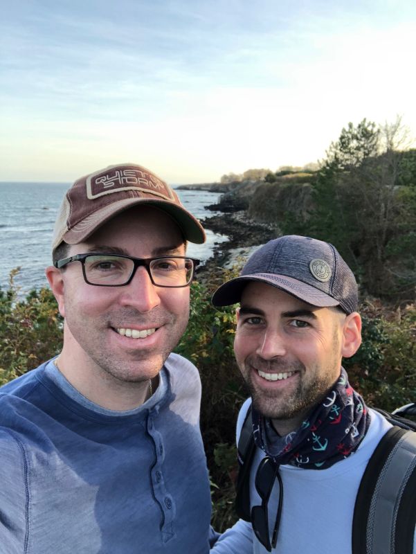 Hiking the Cliffs in Newport, Rhode Island
