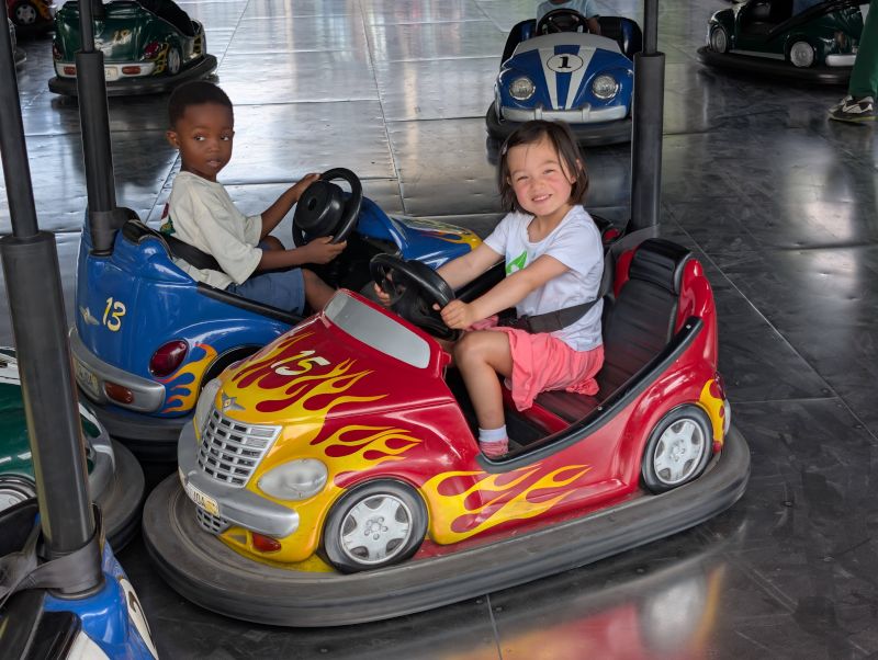 Riding Bumper Cars in Paris