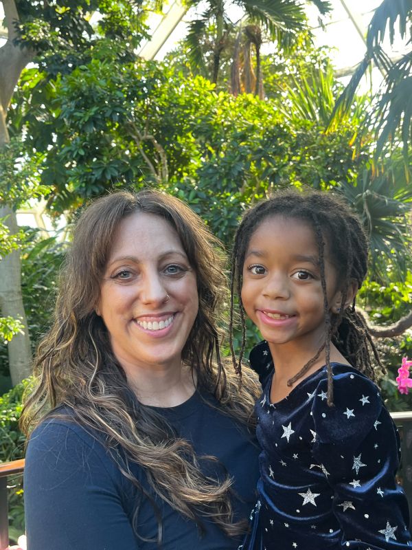 At the Botanical Gardens With Our Niece
