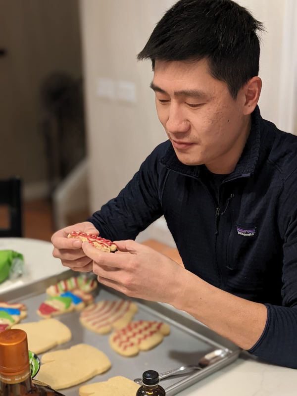 Chin Making Sugar Cookies