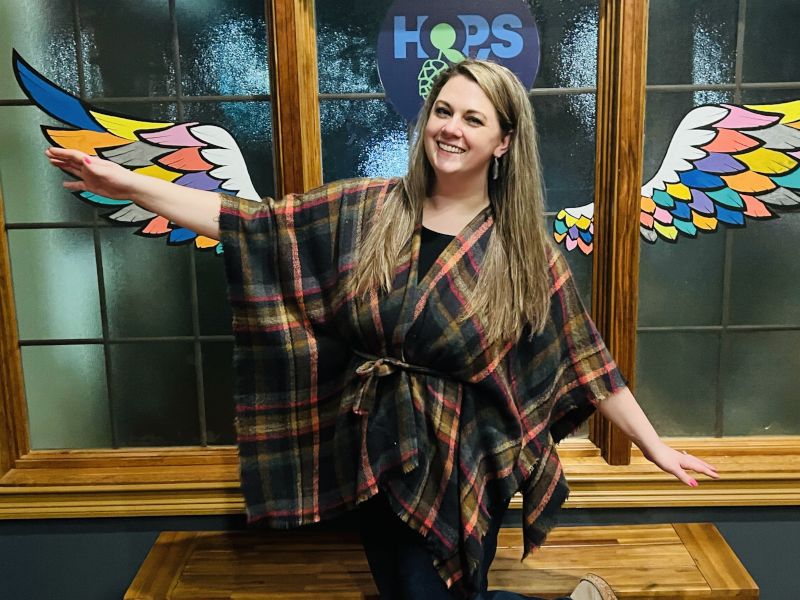 Nicole Spreading Her Wings
