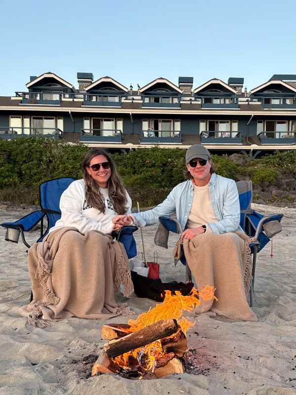 Enjoying a Bonfire