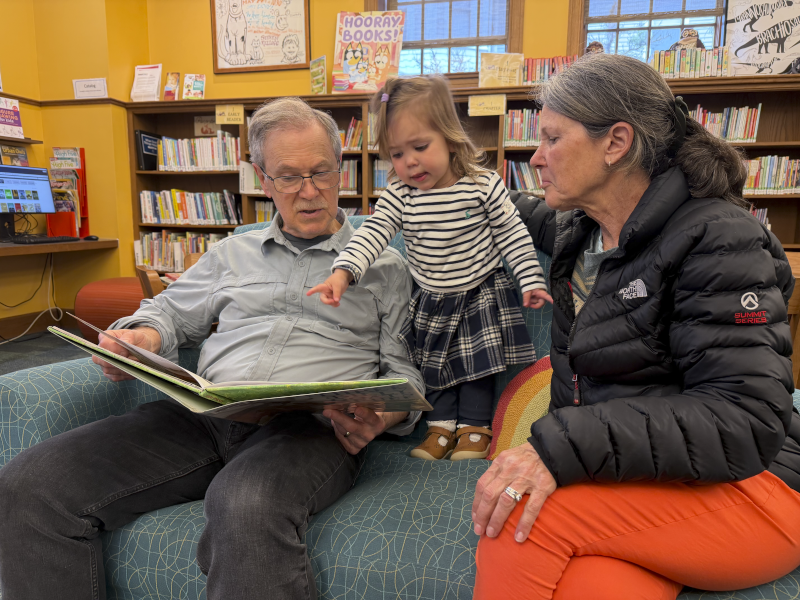 Emily's Parents and Niece at the Library