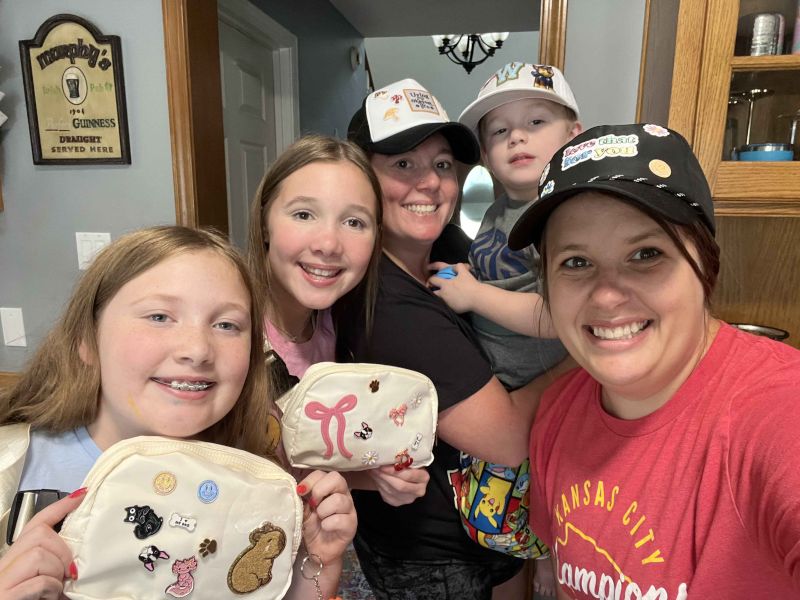 Kirsten with Her Friends Kids