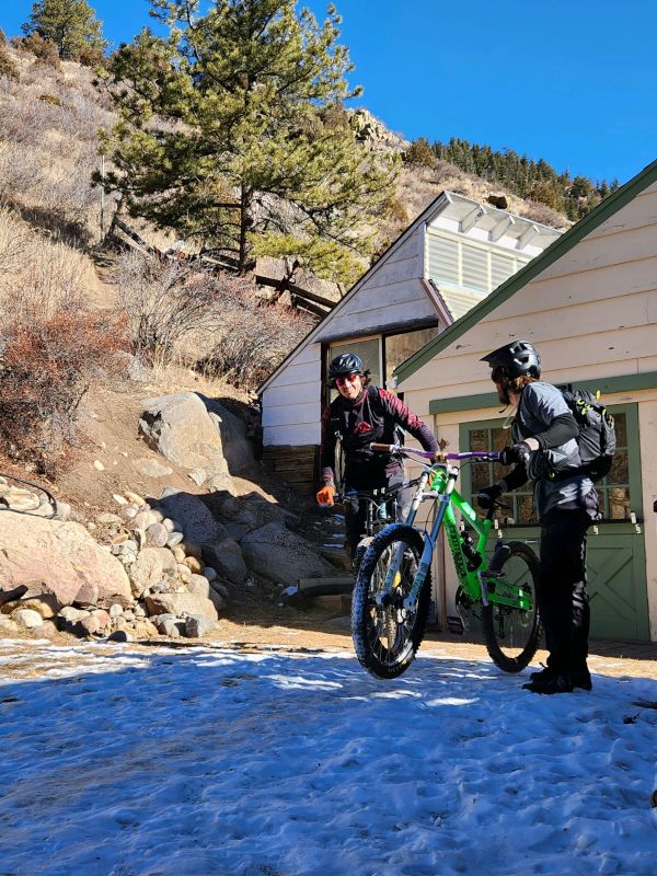 Jason Returning from a Bike Ride with His Friend