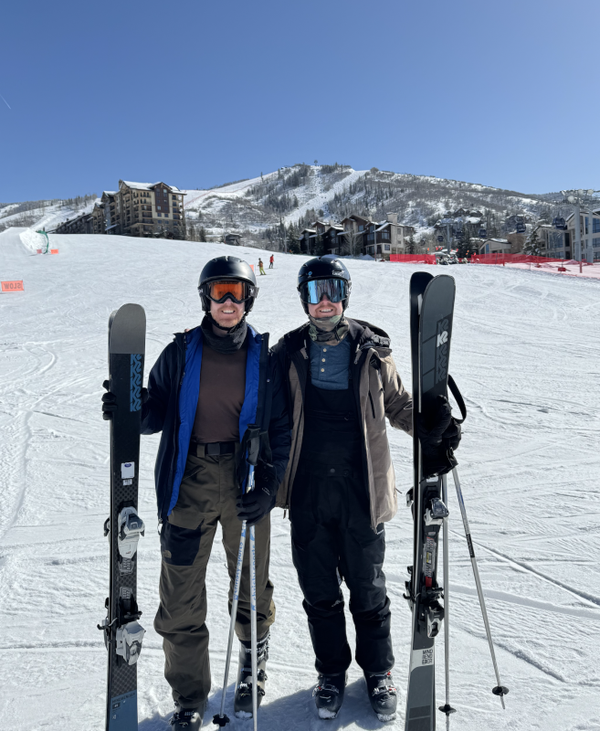 Andrew and his Twin Skiing