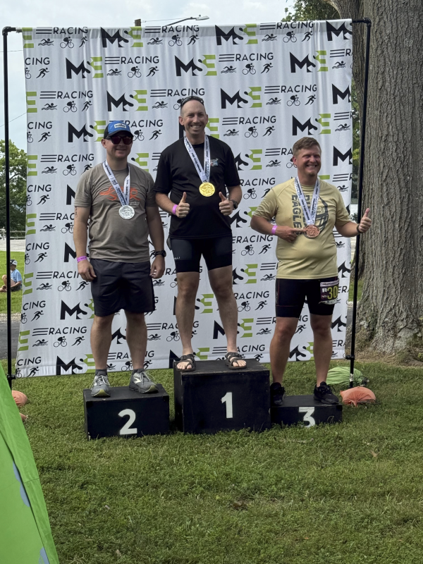 Ryan on the Triathlon Podium