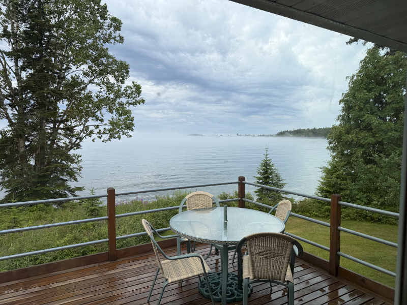 Our Back Patio at the Family House in Northern Minnesota