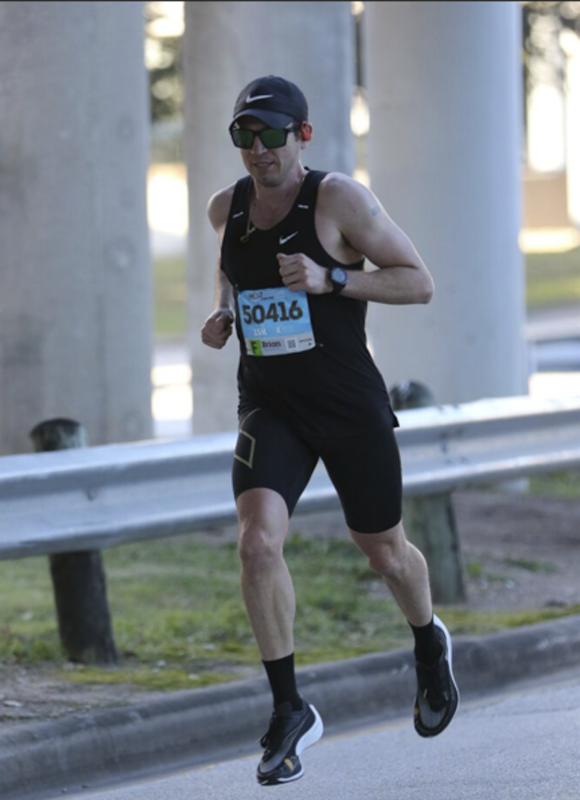 Brian Running Houston Marathon - 2:36 Finish Time