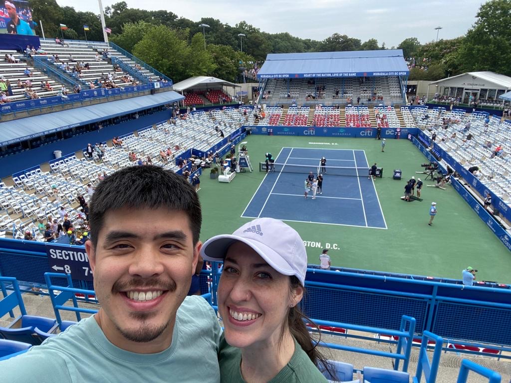 Watching a Tennis Match Together
