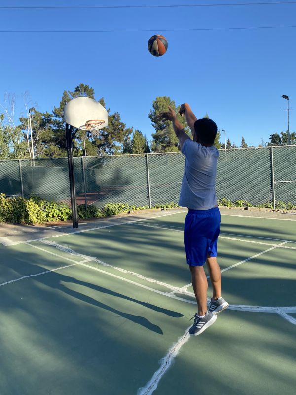 Paolo Playing Basketball