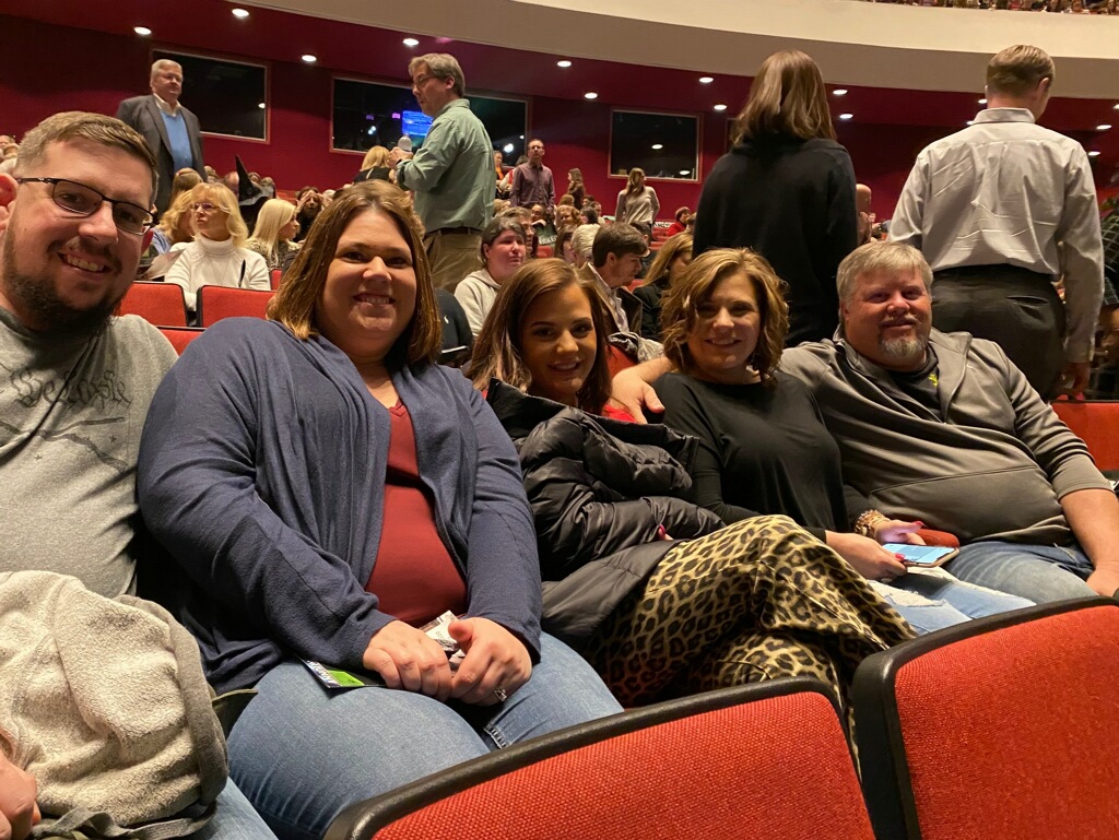 At a Show with MElissa's Sister & Family