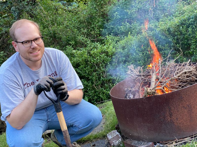 We Love Sitting Around a Campfire on Nice Evenings