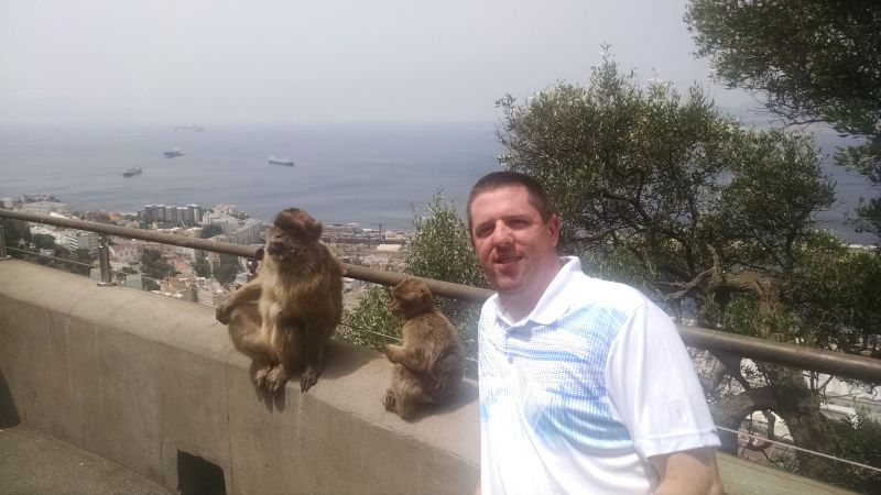 Hanging With Monkeys in Spain