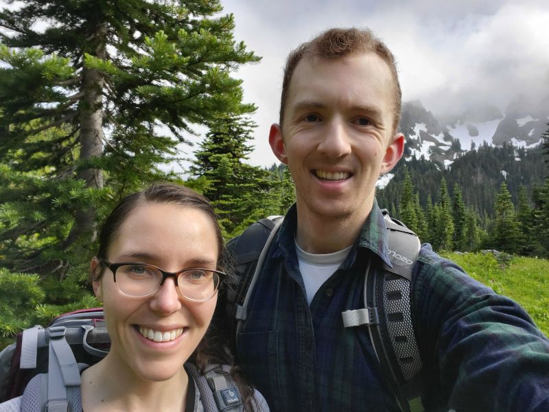 Hiking on Mt. Rainier