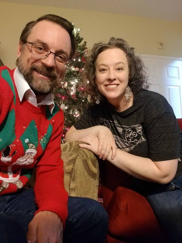 Dressed Up for an Ugly Christmas Sweater Event