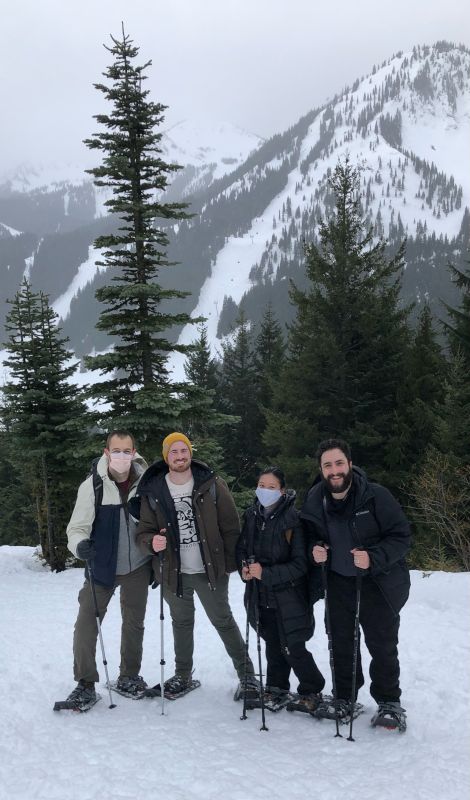 Snowshoeing With Friends