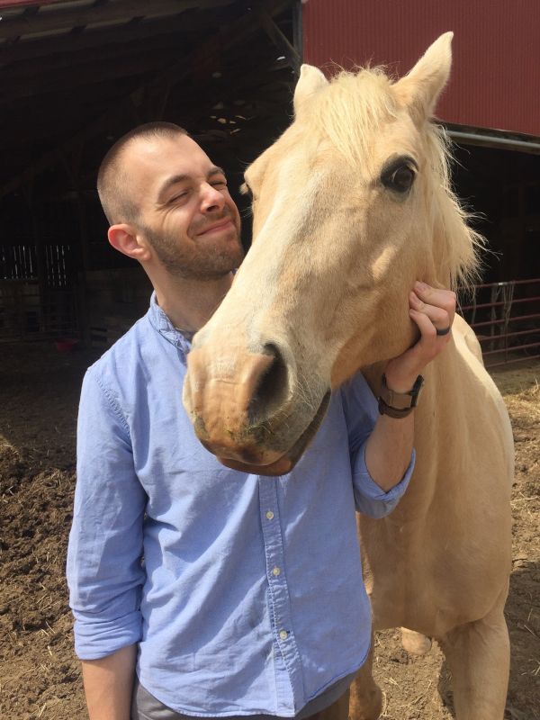 With a Horse at Alex's Mom's Farm