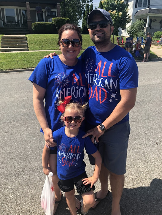 At the Community Fourth of July Parade